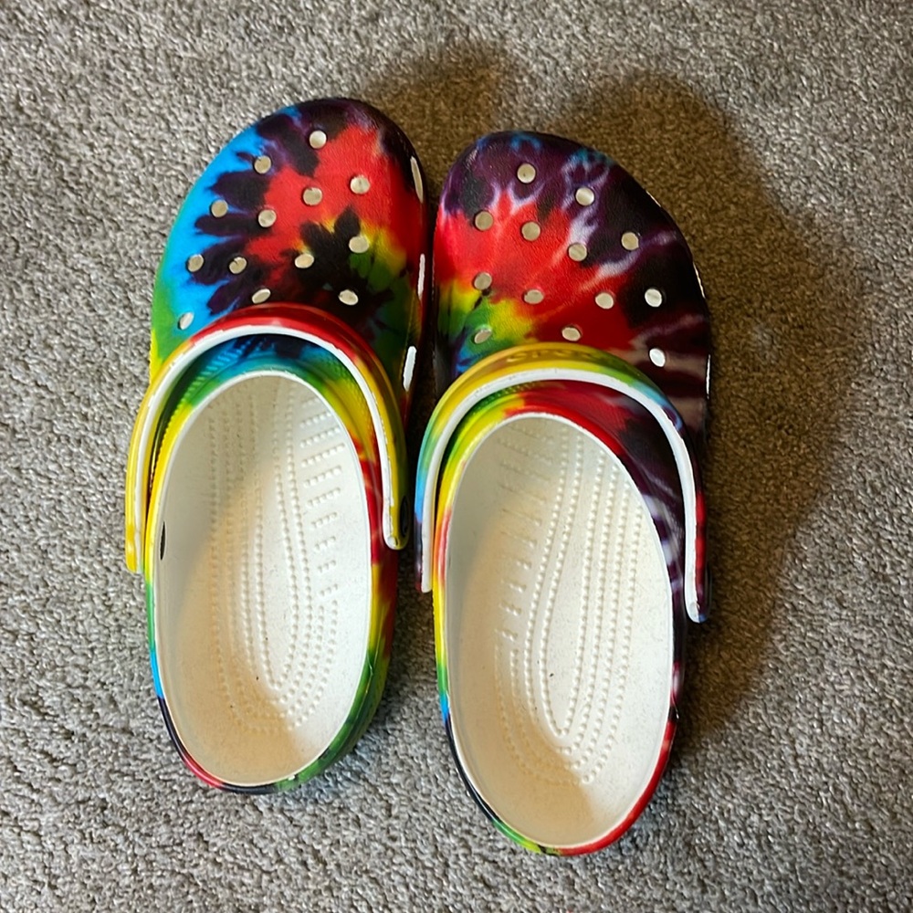 Women’s Tie Dye Crocs size 10